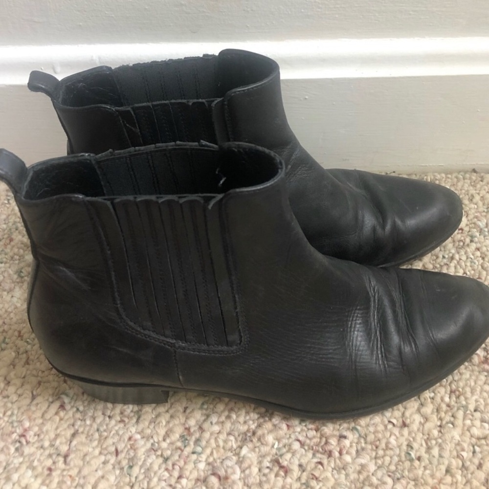 J Crew Leather Chelsea Ankle Boots